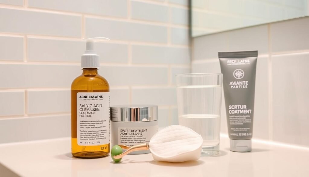 acne-fighting skincare routine