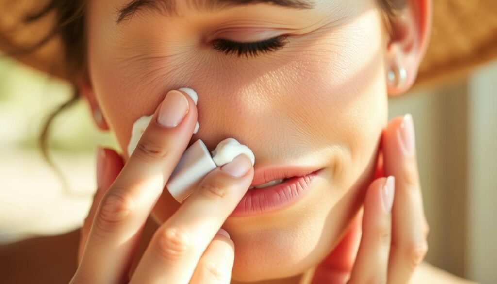 applying sunscreen effectively